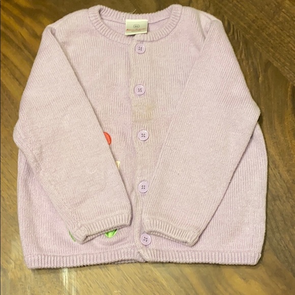 Hanna Andersson Cardigan Sweater, Purple, Size 80 - Picture 2 of 7